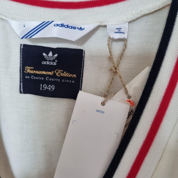 Vtg adidas Originals tennis tournament edition dressSize large uk 14 - Picture 3 of 7